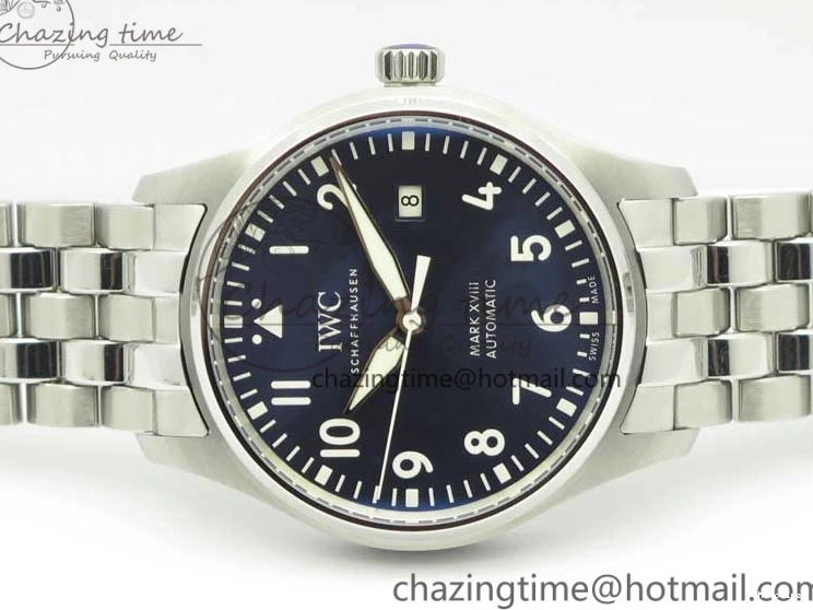 MIROTIME 0501 TimelessDesign Mark XVIII IW327016 Le Petit Prince MKS 1:1 Best Edition Blue Dial On SS Bracelet MIYOTA 9015 V 7206